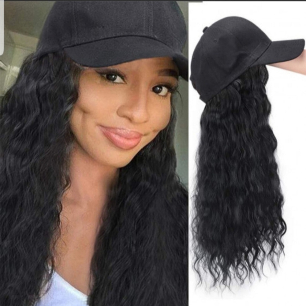 Long wavy Cap wig